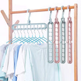 9 Hole Space Saving Hanger Multi-function Rotatable Hanger