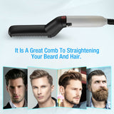 Hair Straightener And Beard Comb